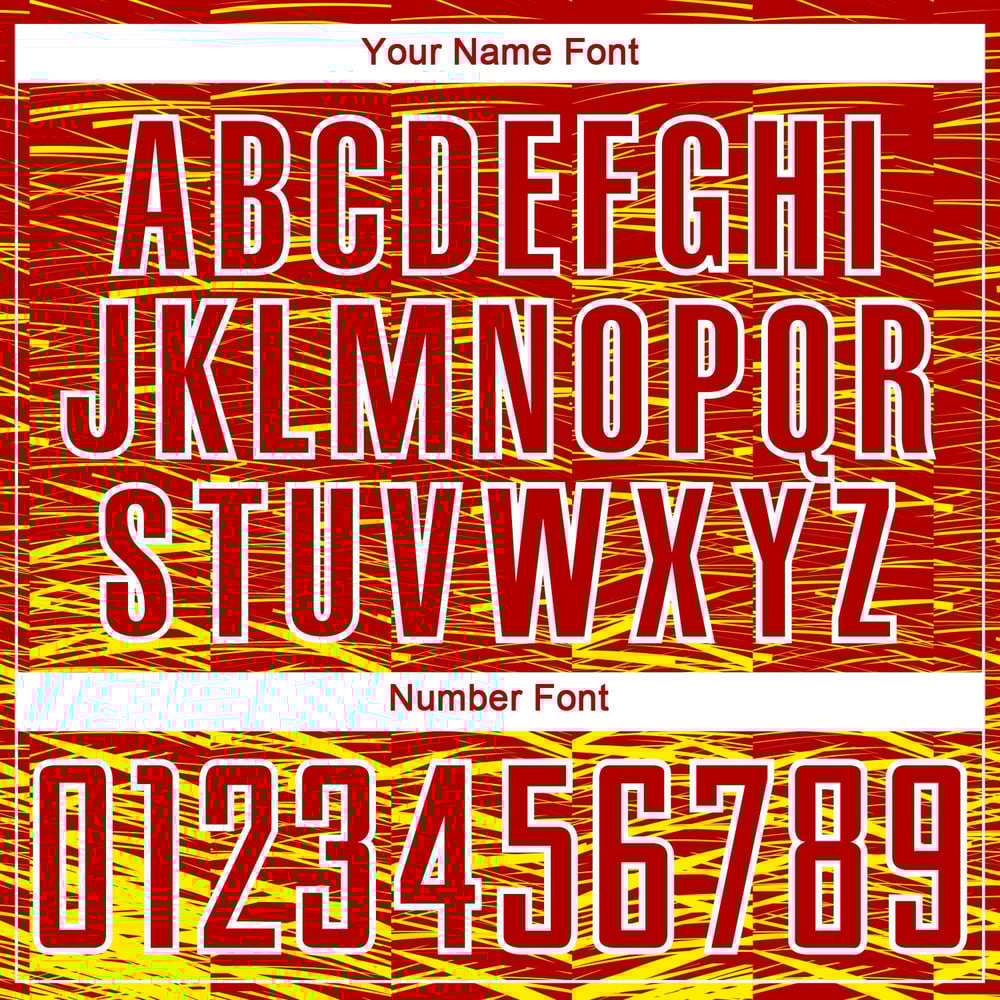 Jersey Soccer Sublimation Line Red Custom Light Uniform Yellow-White