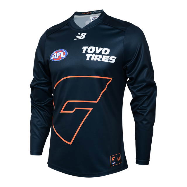 Men's GWS Giants 2025 Third Never Surrender Long Sleeve Guernsey