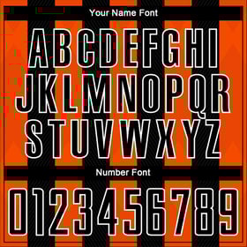 Black Custom Sublimation Uniform Orange-White Soccer Jersey Line