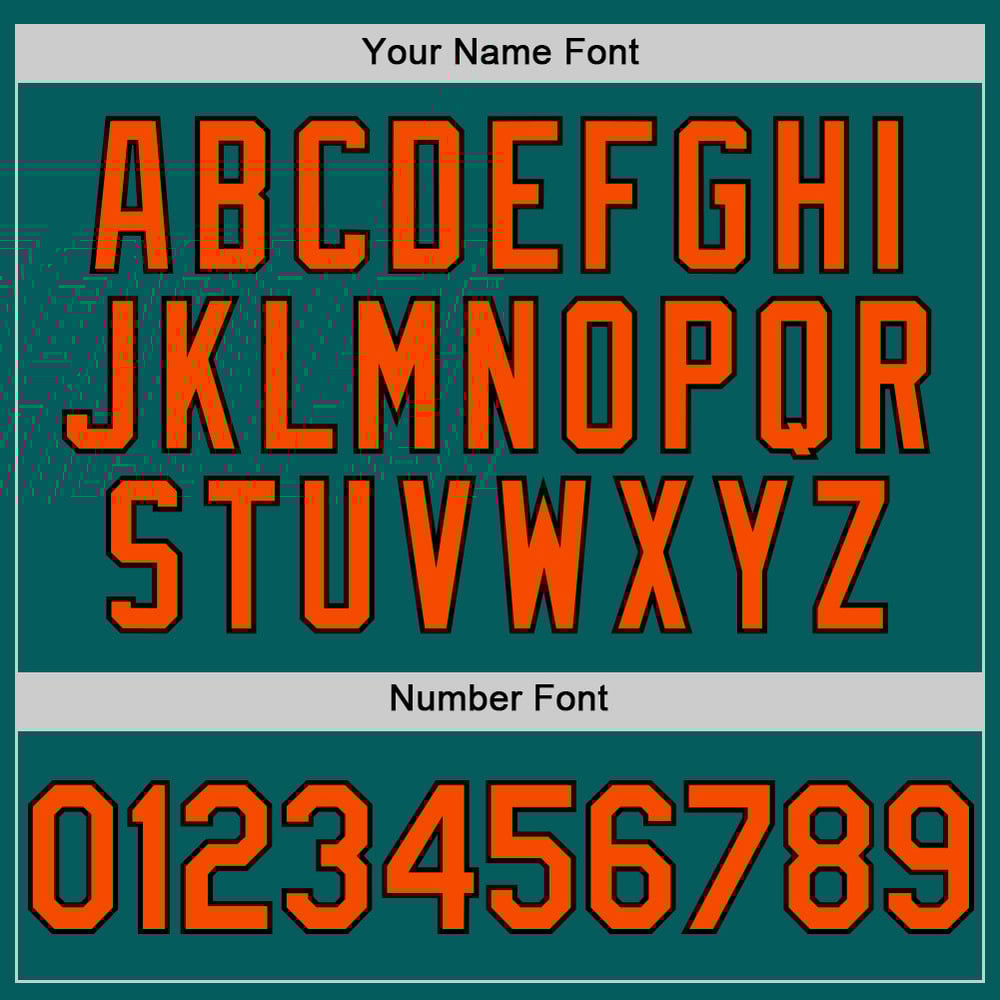 Authentic Sleeveless Custom Teal Baseball Orange-Black Jersey