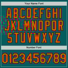 Authentic Sleeveless Custom Teal Baseball Orange-Black Jersey