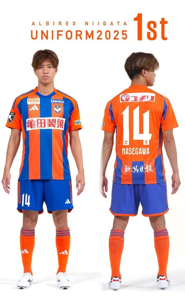 Herren Albirex Niigata 2025 Heimtrikot