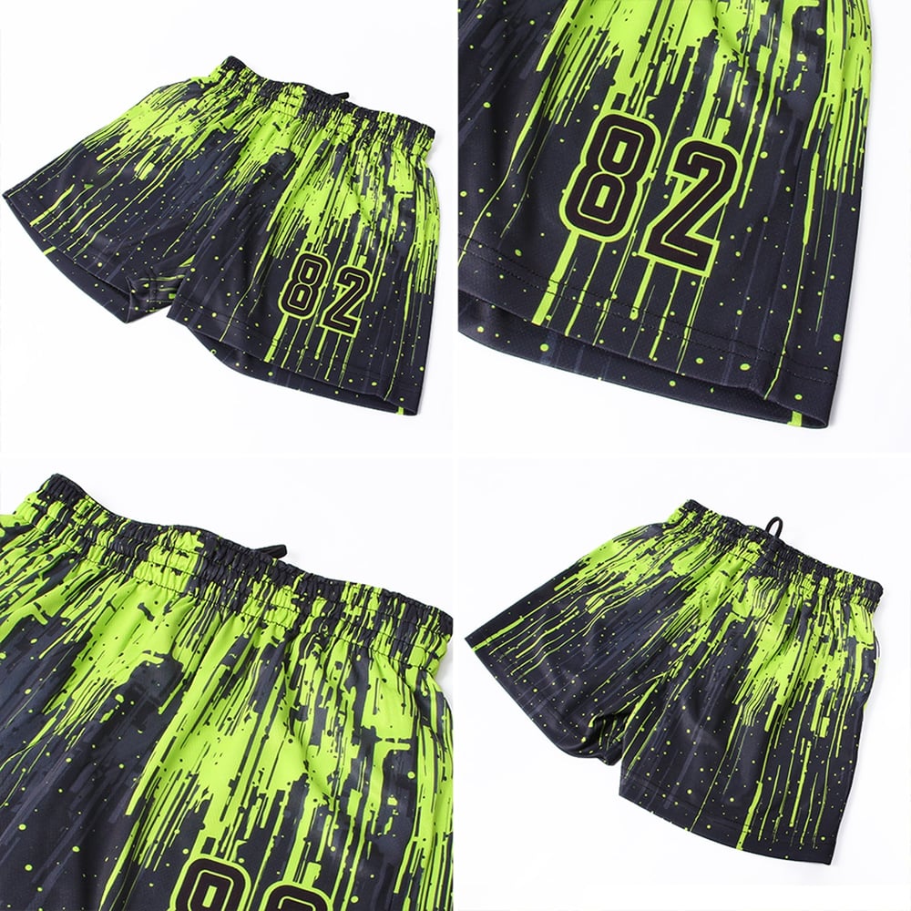 Jersey Sublimation Neon Green Uniform Custom Black Soccer