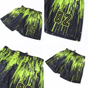 Jersey Sublimation Neon Green Uniform Custom Black Soccer