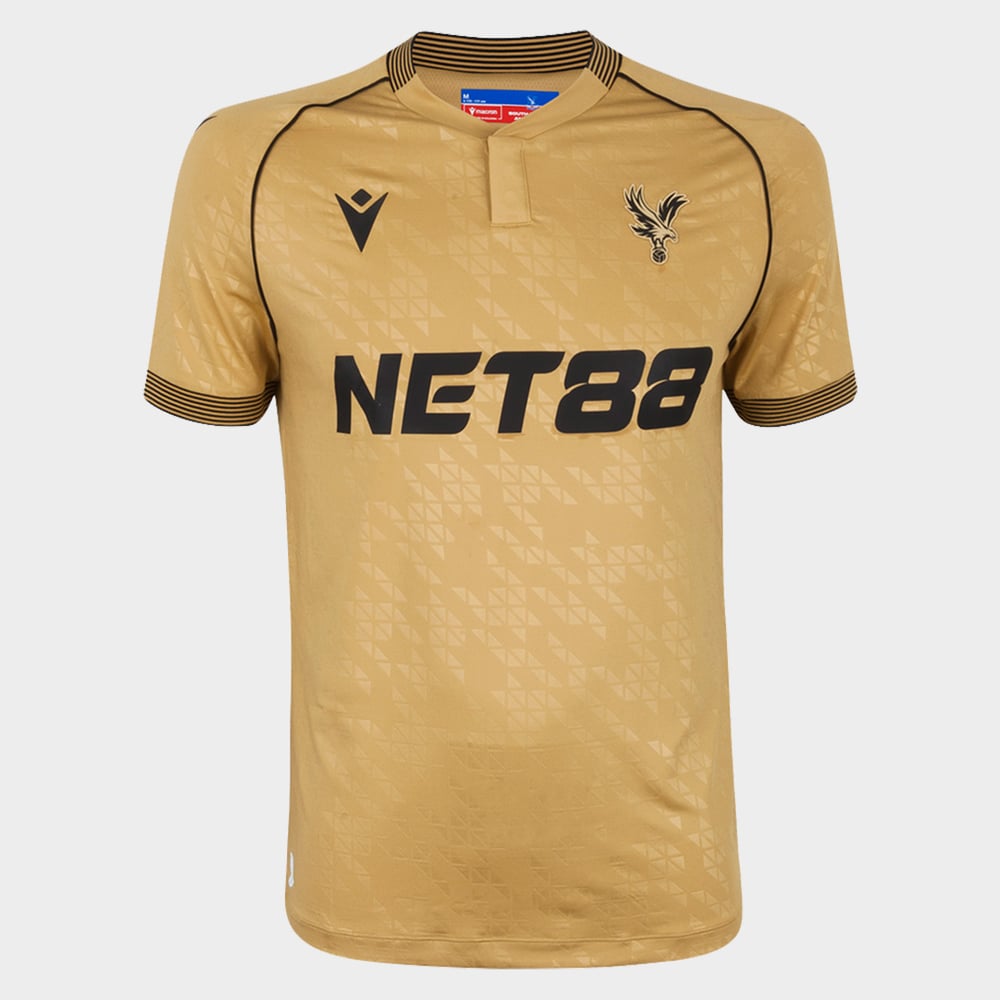 Kinder Crystal Palace 2025/26 Drittes Adler-Gold Trikot