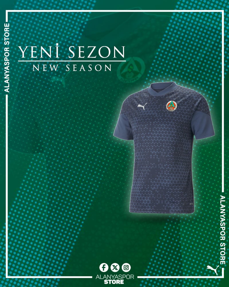 Herren Alanyaspor 2024/25 Dritt Authentic Training Shirt - Dunkelblau