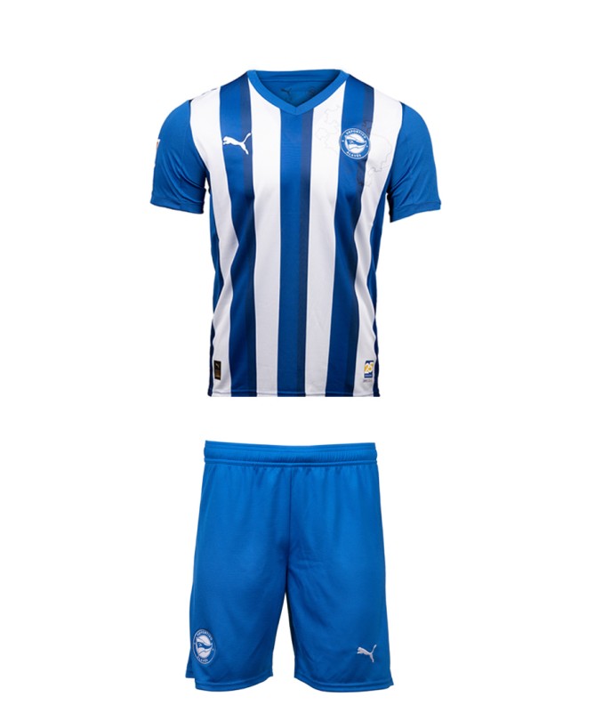 Kinder Alavés 2025/26 Heimset Ohne Sponsor