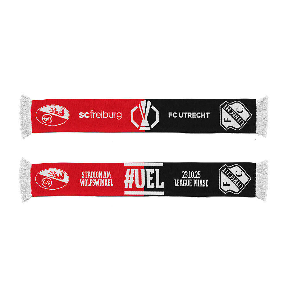 SC Freiburg 2025/26 UEL LP Utrecht Scarf