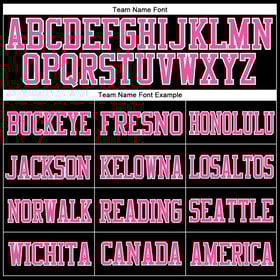 Black Jersey Football Mesh Pink-White Custom Authentic