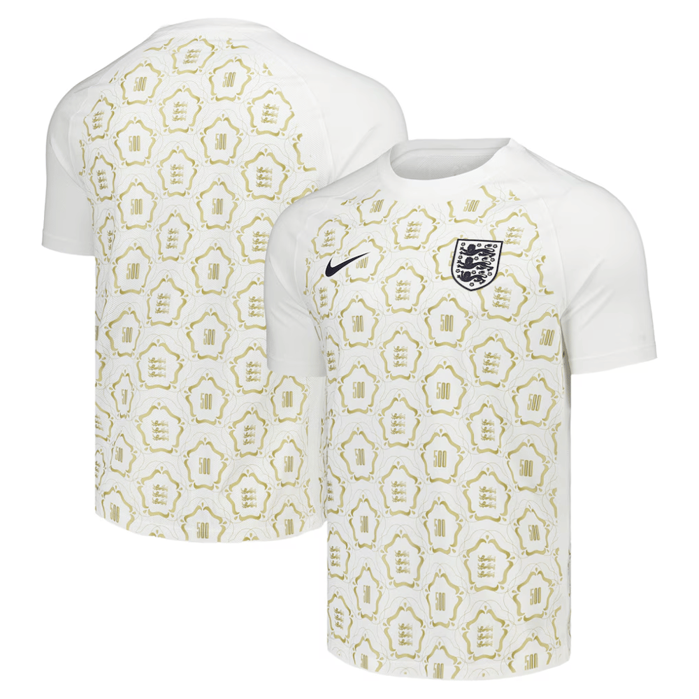 Camiseta Pre-Partido 500 Aniversario England Lionesses Hombre – Blanco