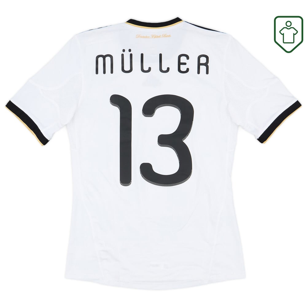 Men's Germany 2010/11 Home Retro Shirt Müller #13