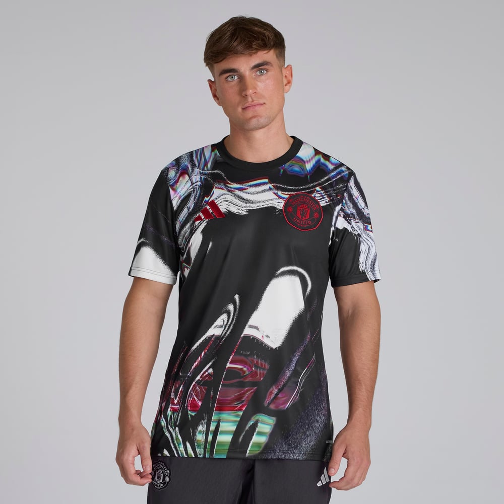 Damen Manchester United 2025/26 Drittes Pre-Match Trikot – Schwarz