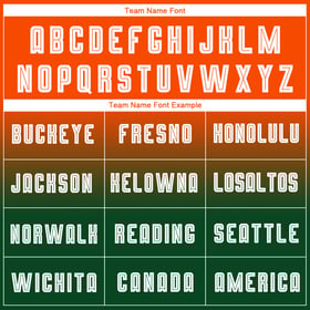 Soccer Orange Sleeve Fade Long Uniform Fashion Jersey White-Green Sublimation Custom