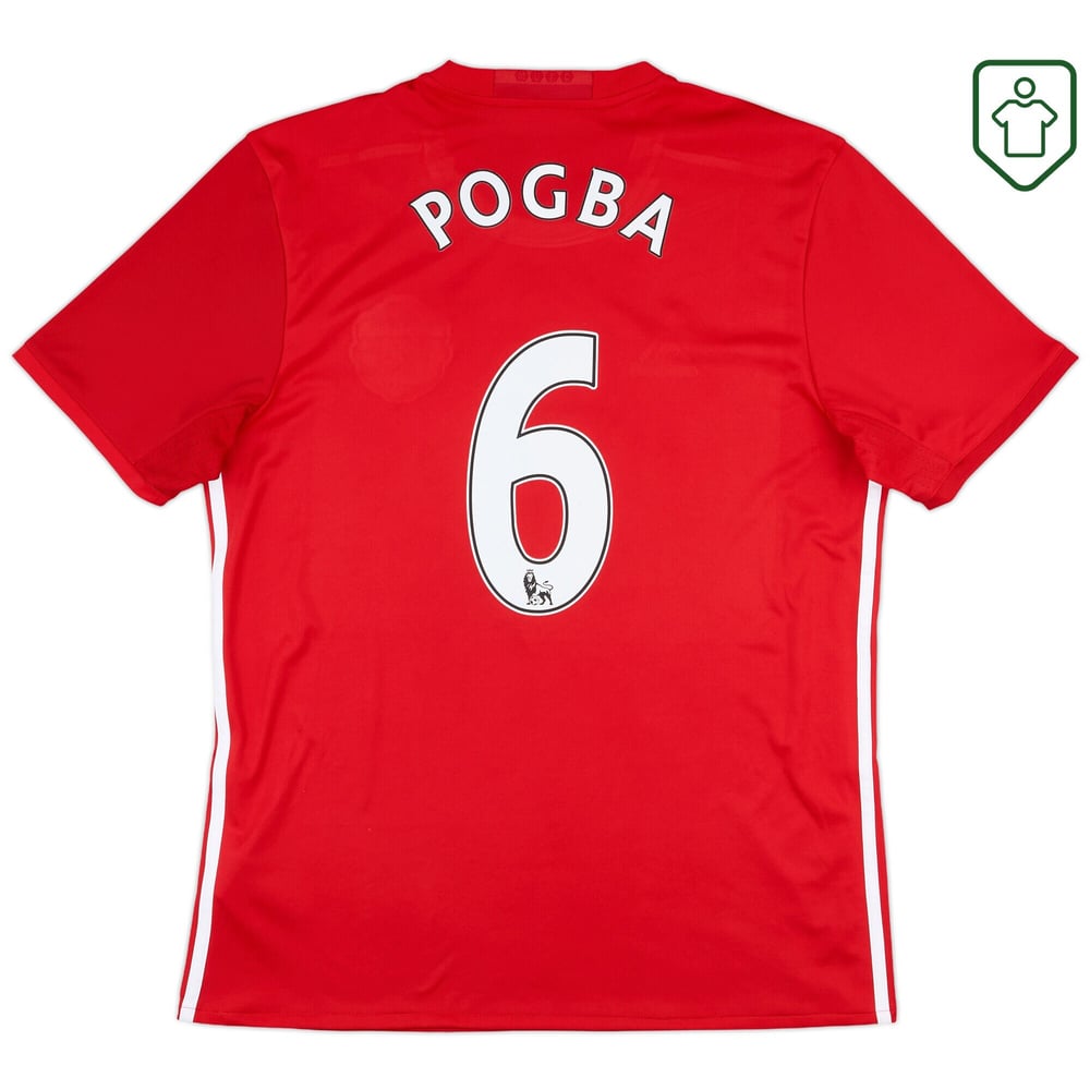 Herren Manchester United 2016/17 Heim Retro Shirt Pogba #6