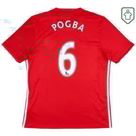Herren Manchester United 2016/17 Heim Retro Shirt Pogba #6