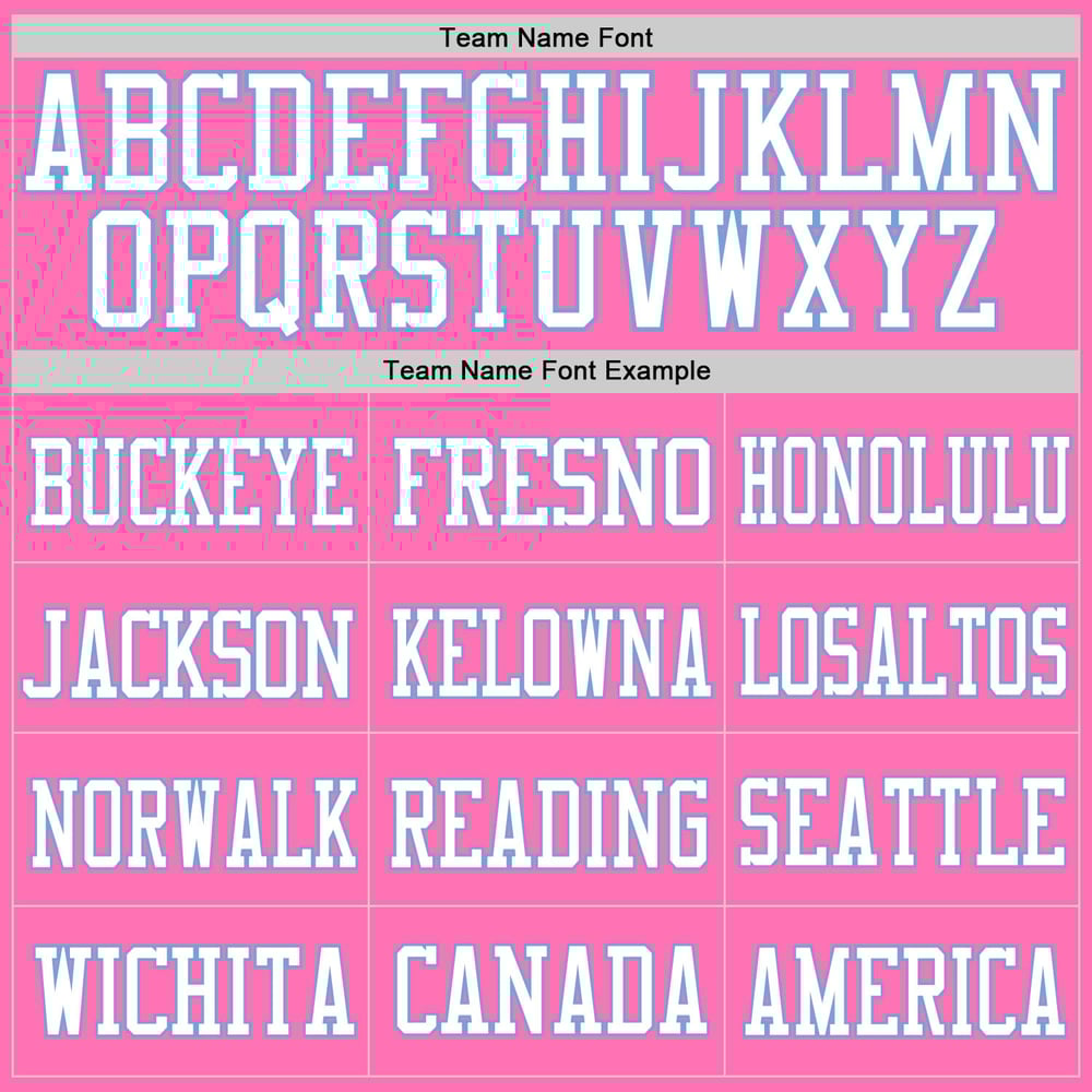 Pink Football Blue Mesh White-Light Custom Jersey Authentic