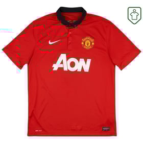 Herren Manchester United 2013/14 Heim Retro Shirt Mata #8
