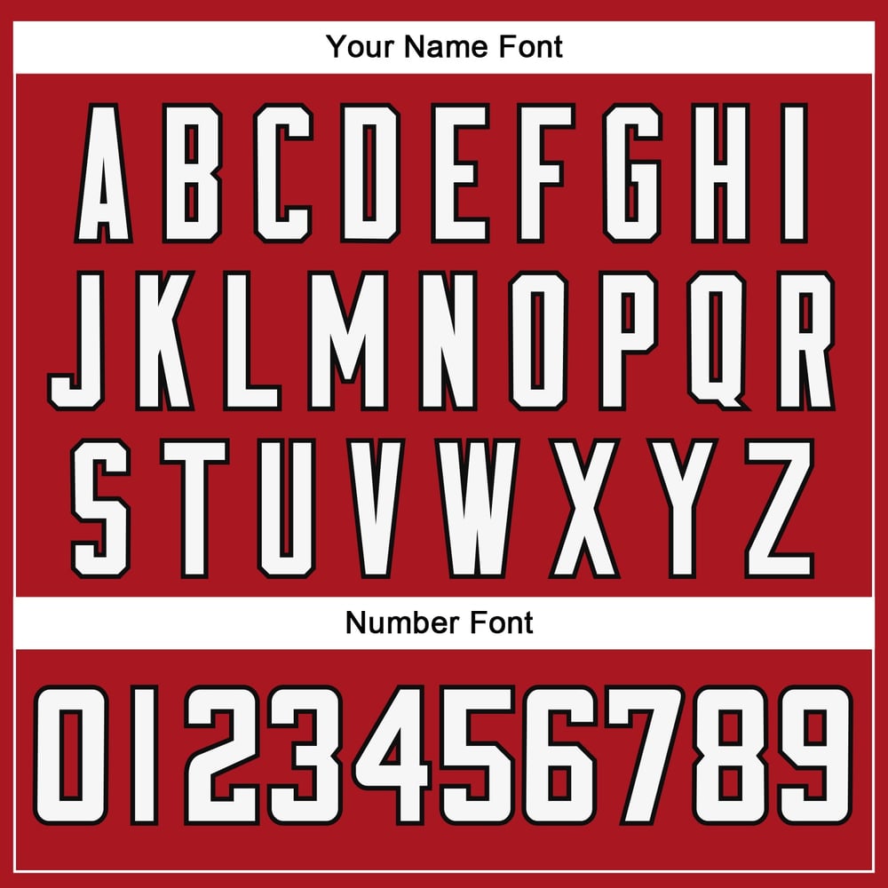 Throwback Football Red White-Black Jersey Authentic Mesh Custom