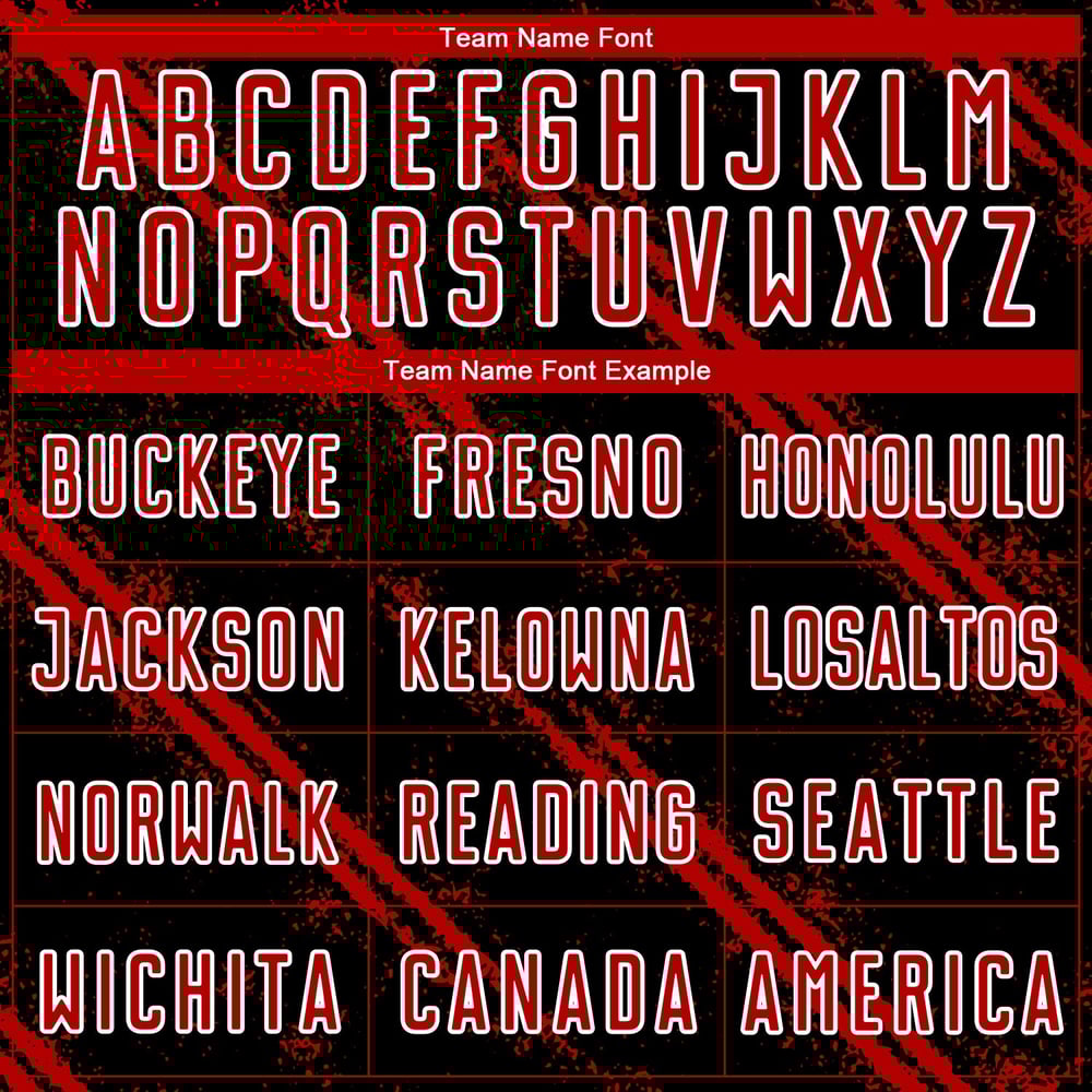 Jersey Sublimation Black Soccer Uniform Red-White Custom