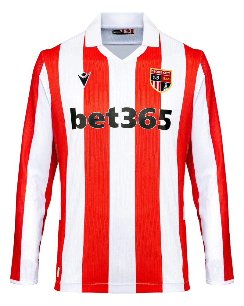 Maglia Home Stoke City 2026/27 Maniche Lunghe Uomo