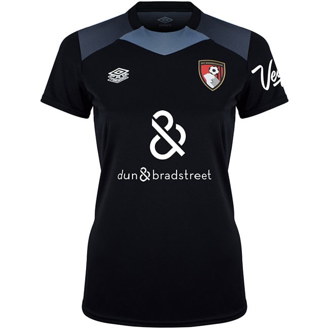 Damen AFC Bournemouth 2024/25 Dritttrikot Training Authentic - Schwarz