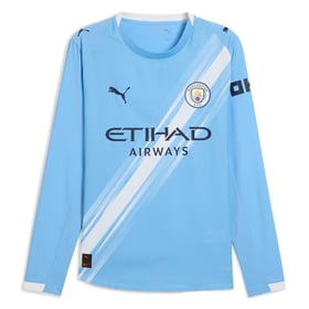 Damen Manchester City 2025/26 Heimtrikot mit langen Ärmeln