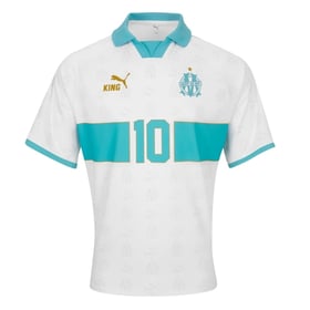 Camiseta Retro King OM #10 - Blanca Hombre