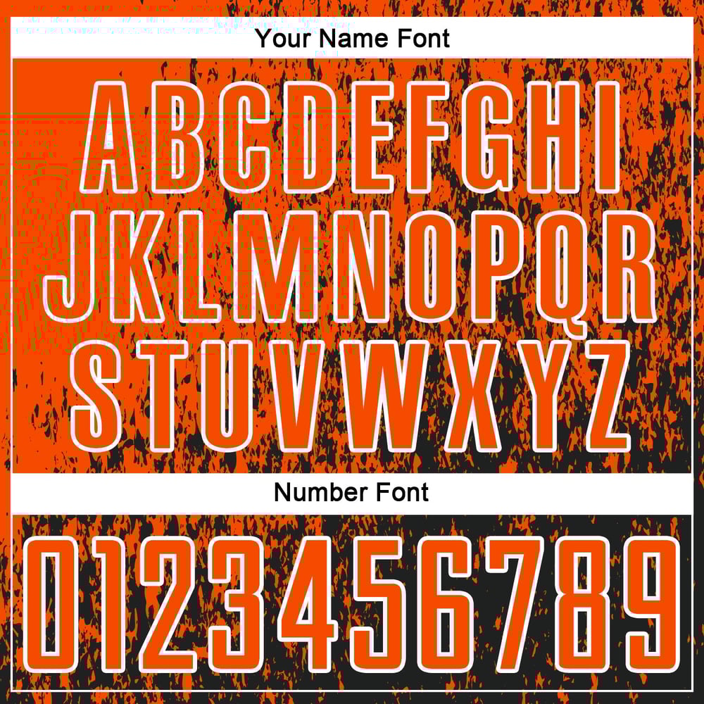 Art Jersey Sublimation Orange Soccer Uniform Fragment Abstract Custom Black-White