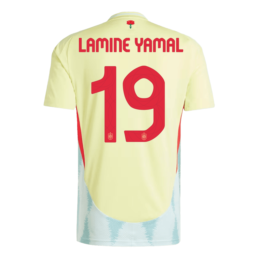 LAMINE YAMAL #19 Spanien Auswärtstrikot EURO 2024