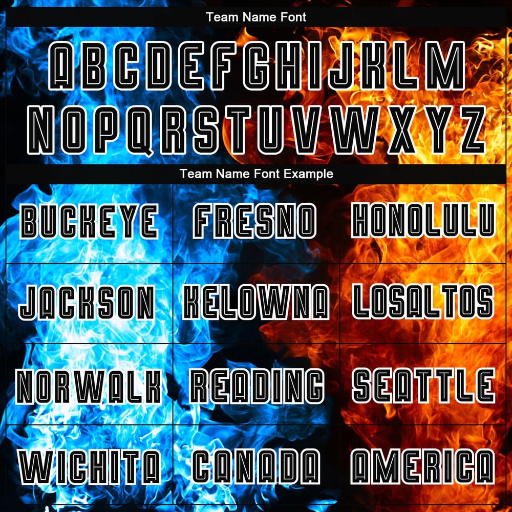 Sublimation Custom Figure Uniform Black-White Soccer Jersey Flame