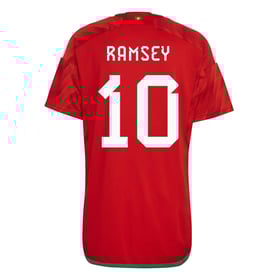 Aaron Ramsey #10 Wales Heimtrikot Weltmeisterschaft 2022