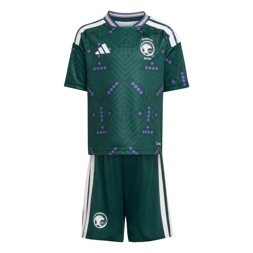 Conjunto local infantil Arabia Saudita 2026 Copa del Mundo