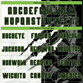 Uniform Sublimation Jersey Pattern Soccer Green Custom Black-Neon Graffiti Scratch