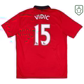 Men's Manchester United 2013/14 Home Retro Shirt Vidic #15
