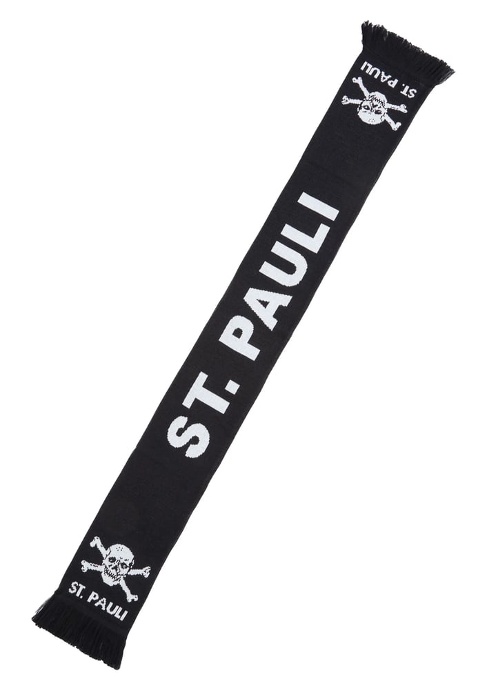 FC St. Pauli Totenkopf und Knochen Schal – Schwarz