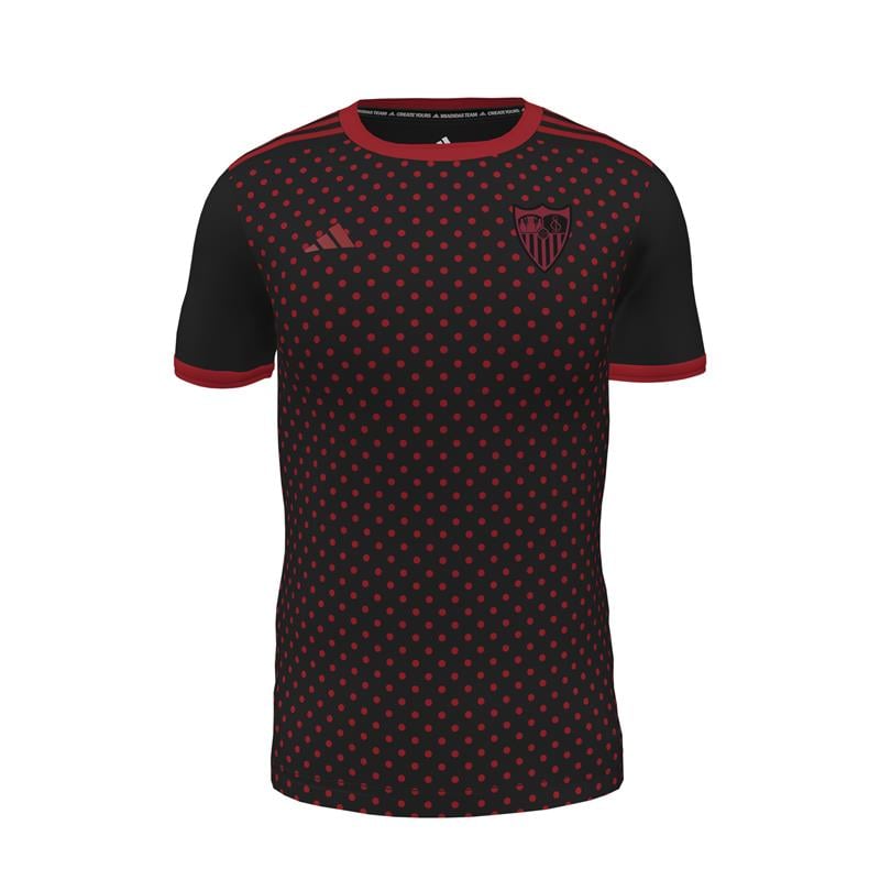 Herren Sevilla FC 2025/26 Drittes Aufwärmtrikot - Schwarz