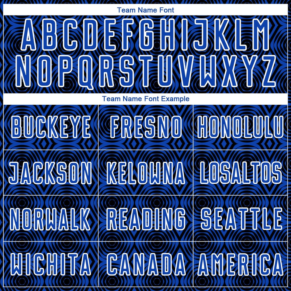 Black-White Thunder Custom Soccer Geometric Uniform Shapes Sublimation Blue Jersey