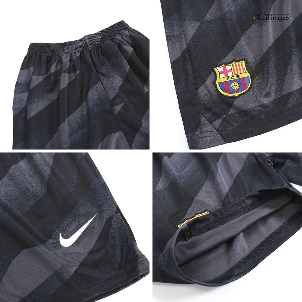 Kinder Barcelona Torwarttrikot+Kurze Hosen 23/24