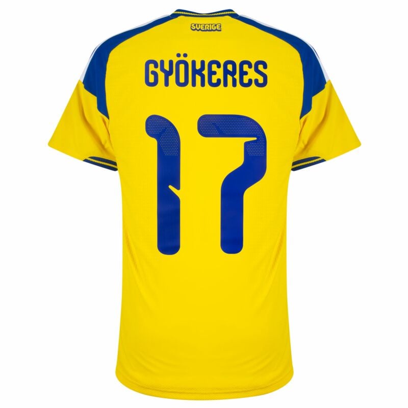 Herr Sverige 2026 Hemma Authentic Världscup Tröja GYÖKERES #17