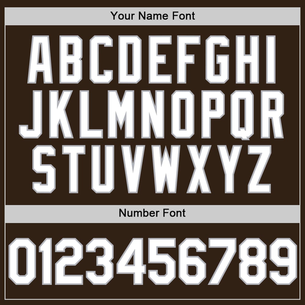 Baseball Sleeveless Authentic White-Gray Custom Jersey Brown