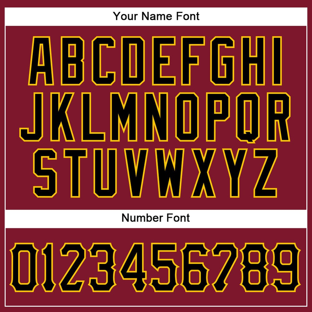 Authentic Baseball Crimson Sleeveless Black-Gold Custom Jersey