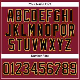 Authentic Baseball Crimson Sleeveless Black-Gold Custom Jersey