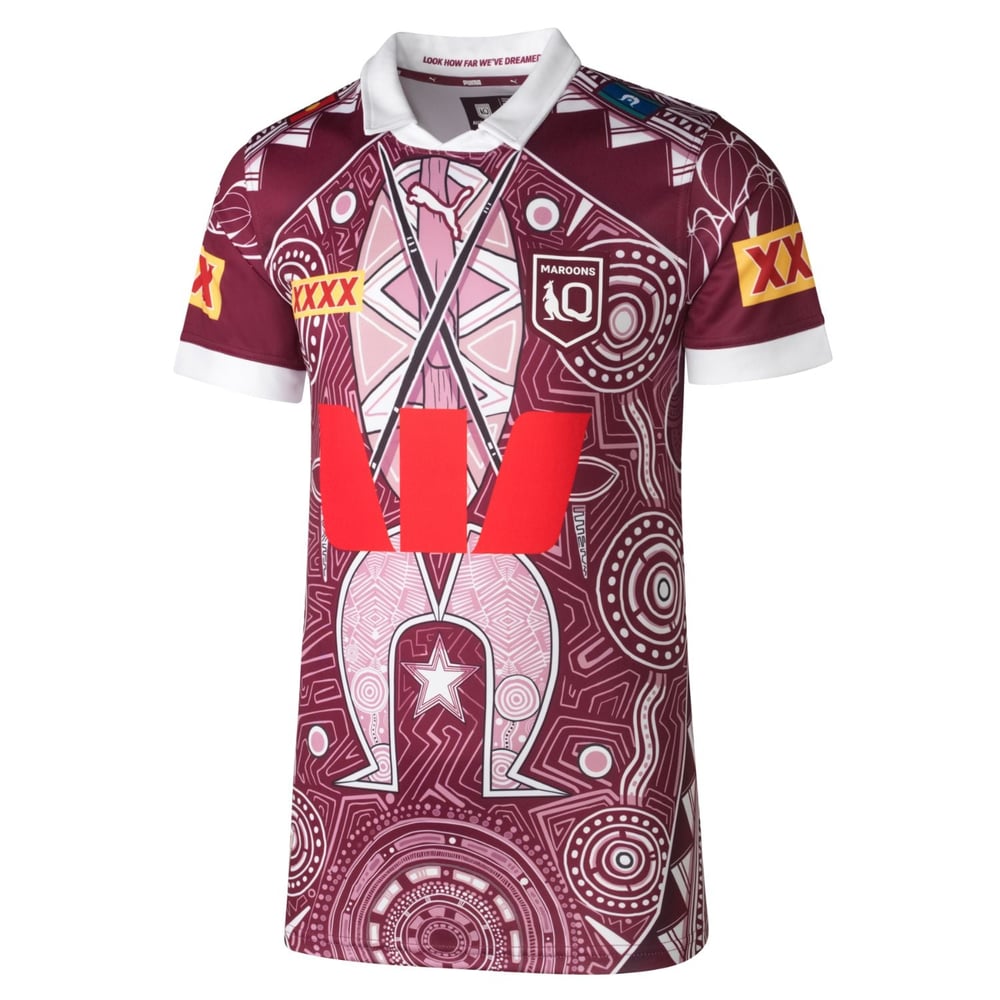 Men's QLD Maroons 2026 Third Indigenous Shirt