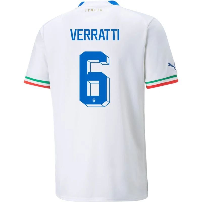 Marco Verratti #6 Italien Auswärtstrikot Weltmeisterschaft 2022