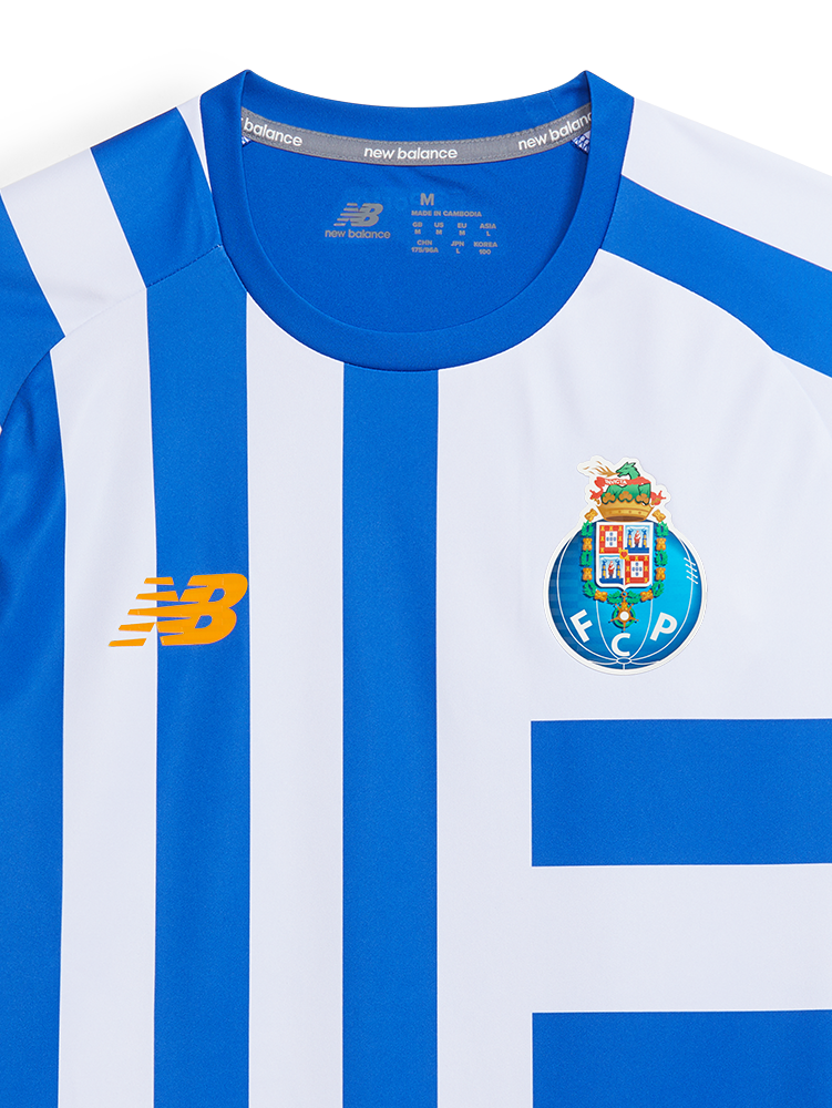 Herren FC Porto 2024/25 Drittes Prematch-Trikot - Blau und Weiß