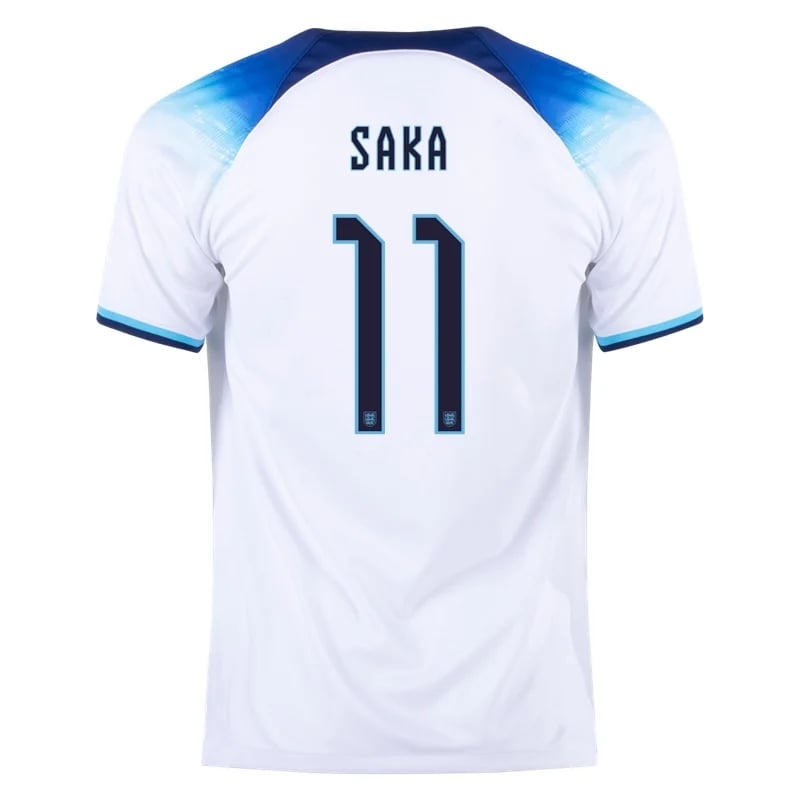Bukayo Saka #11 England Heimtrikot Weltmeisterschaft 2022