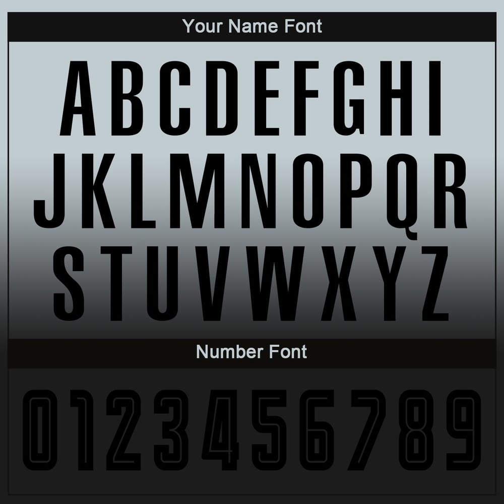 Fade Sublimation Long Black Silver Uniform Jersey Fashion Sleeve Soccer Custom