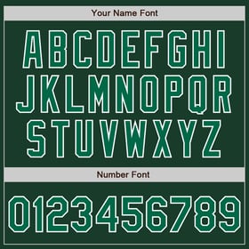 Camiseta de béisbol auténtica Green Kelly, personalizada en verde y blanco