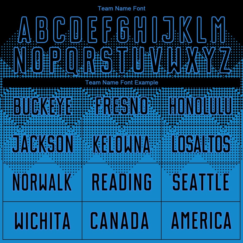 Jersey Sublimation Soccer Custom Uniform Black Blue