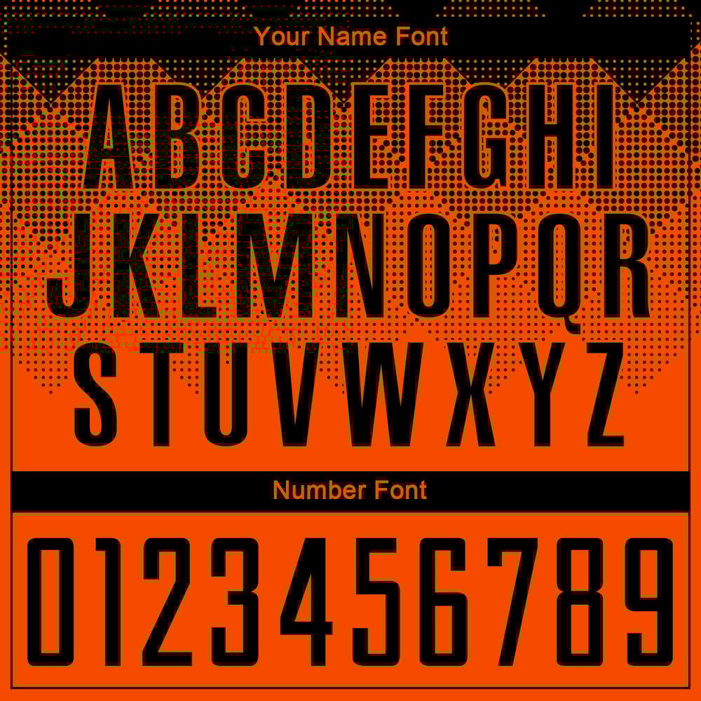 Black Gradient Custom Shape Orange Soccer Jersey Sublimation Square Uniform